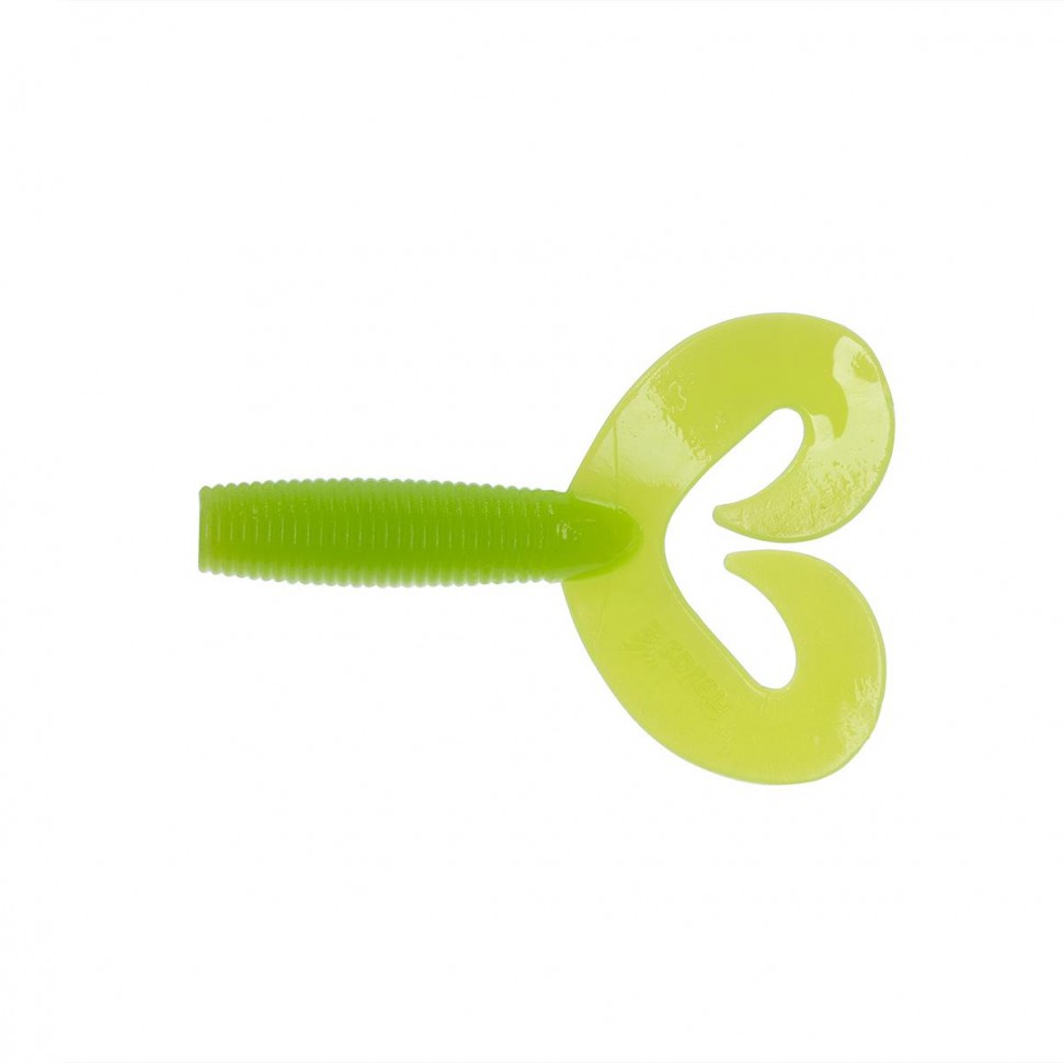 Твистер Helios Credo Double Tail 3,54"/9 см, цвет Lime 5 шт HS-28-008 , 